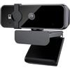 TIEOAXFT Webcam 4K Auto 2K for computer portatile con microfono USB e riproduzione 1080P for PC for streaming/videochiamate(4K webcam)