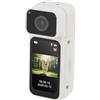 Topiky Videocamera da 2,7K, Videocamera di Registrazione Ruotabile a 180 Gradi con Cordino Magnetico per Schermo da 1,47 Pollici per Vlogging di Discorsi di Viaggi di Lavoro (WHITE)