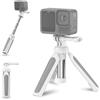 JJC Treppiede portatile allungabile per selfie per GoPro Hero 13 12 11 10 DJI Action 5 Pro 4 3 Pocket 3 Insta360 X5 X4 Ace Pro 2 AKASO-bianco