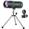 Ruiseawing Binocolo portatile ad alta potenza 8-24x30, telescopio monoculare telescopico zoom telescopico con lente prisma BAK4 con adattatore smartphone e treppiede