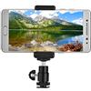 Generic Supporto per Staffa per Telefono Robusto Supporto a Clamp/Holder per, Testa a Sfera a 360 Gradi per gli Amanti della Fotografia, Metallo, 1 Solo Adattatore a Clamp/Holder, Gamma di da 2,2