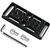 JSGHGDF Piatto professionale estendibile multiuso per formaggi con adattatore per foro passante da 1/4 3/8 per accessori fotografici, piatto per formaggi fotografico