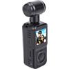 Zhjvihx Videoregistratore 2K, Fotocamera con Schermo da 1,53 Pollici con Obiettivo Grandangolare da 130°, Rotazione a 270°, Stabilizzazione EIS, Luce di Riempimento, Connessione WIFI