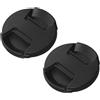 Oxxggkao Set di 2 pezzi estetici 49 mm protezione obiettivo fotocamera minimalista senza testo design sicuro clip interna anti lente protezione