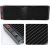Tomantery Raffreddatore Ad Acqua CPU Efficiente Doppio Strato 45mm Raffreddamento Ad Acqua Radiatore Dissipatore di Calore per Appassionati di Giochi per Computer Alluminio