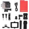 QANYEGN Fotocamera d'azione, fotocamera sportiva da schermo LCD 1080p, azione di azione HD da 2,0 pollici con batteria per gite escursionistiche o raccolta familiare (D'oro)