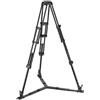 Manfrotto MVTTWINGA Treppiede a Doppio Tubo in Alluminio con Stella a Terra, Culla da 100 mm e Adattatore a 75 mm, 3 Basi in Gomma, Doppi Piedini a Puntale