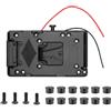 Hangsu Piastra batteria con blocco V per fotocamera a sgancio rapido da 14,8 V con uscita D-Tap per fotografia e videografia Gear V Mount piastra batteria