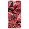 MUTOUREN Cover per Samsung Galaxy A21S Custodia in Silicone TPU Trasparenti Ultra Sottile Antigraffio Antiurto Protettivo Case con Pellicola Proteggi Schermo, Rosa Rossa