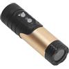 PUSOKEI Telecamera per Casco da Bici e Moto, Registrazione Video HD 1080P, Telecamera per Casco WiFi con Visione Notturna, Batteria a Lunga Durata per Moto, DV Sportivo Impermeabile (GOLD)