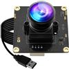 ELP 0.0001Lux Starvis Modulo Fotocamera USB Grandangolare 1080P H.264 Webcam a Bassa Luce per Computer Mini UVC USB2.0 Lightburn Camera HDR 100dB Webcam Ad Alta Velocità 1080P @ 30fps Web Cam Board