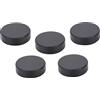 Nutriess C Monte posteriore Coperchio di lenti posteriori Cappuccetti 27 mm 5pc Design protettivo in metallo nero per lenti a telecamera TV CCTV (Noir)