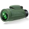 Oikabio Telescopio monoculare HD 12X50 con supporto rapido per smartphone, impermeabile, BAK4 per caccia, bird watching