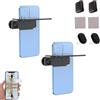 Generico Mirror Effect Lens - Smartphone Camera Mirror Reflection Clip Kit, Adjustable Angle, Capture Stunning Reflections Instantly (2PCS Black-Control)