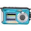 KIMISS Schermo Fotocamera 4K6MP Schermo Fotocamera 10 Piedi 4K6MP Fotocamera Digitale 16X Auto 64Gemory Carderwear (BLUE)
