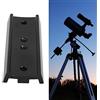 CCYLEZ Piastra a coda di rondine da 108 mm, piastra di montaggio per telescopio facile da smontare per teodolite (nero)