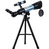 YangRy Astronomical Refracting Telescope for Kids Adult, 90X Beginners Travel Astronomical Telescope, with Tripod,Blue YangRy