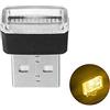 Gwill Mini flessibile USB LED lampada per auto atmosfera lampada luce accessori colorati 2 pezzi