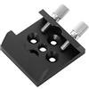 FPHADO Telescope Finder Scope Base Mount Adapter Base Flat Base per Slot a coda di rondine 1/4 Accessori di conversione filettatura Nero
