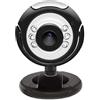 WEB world electronic business Webcam 2MP con microfono riduzione rumore e LED USB per videochiamate e smart working - Nero e Grigio