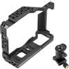 DGERFDJO Compatibile con fotocamere Fujifilm X-T3 e X-T2, gabbia video con doppia slitta calda e stabilizzatore for treppiede(With mini tripod)