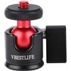 Ausla Mini Testa a Sfera, Supporto a Vite Girevole a 360 Gradi in Metallo da 1/4 di Pollice per Fotocamera DSLR, Luce di Riempimento per Telefono Cellulare, Lampada Flash