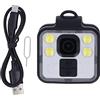 Enlybee Macchina fotografica indossabile del corpo con visione notturna, impermeabile IP65, multifunzionale con LED per attività all'aperto, supporto memoria 32GB
