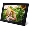 Cornici per Foto Digitali WiFi, Touchscreen IPS da 10 Pollici, Carica Foto/Video/Musica Ad Alta Definizione Tramite App, Condividi Il Momento All'Istante