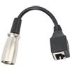 Akozon Cavo Adattatore XLR a RJ45 Copertura in Gomma Cavo di Prolunga di Rete XLR Maschio a RJ45