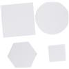 AOKWAWALIY 4pcs Cube Photo Lane Trucco Rossetto Fotografia Geometrica Sfondo Accessori Trucco Gioielli Decorazione Geometria Cubo Fotografia Puntelli Modellazione Schiuma Polimero Ornamenti Bianco