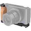 Generico Compatibile con l'impugnatura in legno a forma di L Sony ZV1 | Impianto for vlog con scarpa fredda con numero di modello 2936.