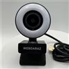 WEBDARAZ Webcam con luce Full HD 4K 1080P Web Camera Auto Focus Microfono Plug and Play USB Computer Web cam per PC Laptop Desktop, Mac Zoom Skype Teams