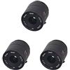 Othmro 3 Pezzi Obiettivo Varifocale per Fotocamera 6mm Lunghezza Focale 3MP F1.4 1/2.5 Pollici Supporto CS per Fotocamera CCD