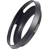 Roolad Paraluce in metallo per fotocamera DSLR e mirrorless 16-50 mm Lens Protect Accessorio con copriobiettivo (40,5 mm, nero)