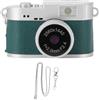 CHEOTIME Mini fotocamera portachiavi 1,47 pollici 2K FHD video 2MP foto, videoregistratore tascabile, schermo a colori integrato con 4 filtri Flash LED ricaricabile piccola fotocamera (Green)
