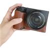 ZEPFJHE Morbido Interno Foderato PU Custodia In Pelle Per ZVE10 II Offre Protezione Completa E Veloce Cambio Scheda di Memoria Morbido Fodera Fotocamera Protector