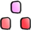 TECKEEN 5-25M Profondità Fotocamera Lens Filtro Kit Set di Ricambio Nero Custodia Impermeabile Custodia Subacquea Copertura Ricambi Per Gopro Hero 9