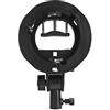 LIYJTK Supporto per flash, staffa di tipo S per supporto di montaggio Supporto per staffa di tipo S per ombrello riflettente per piatto di bellezza Softbox Flash