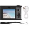 Mtlavishness Videocamera digitale per vlogging, risoluzione 48 MP, uscita video 1080P, zoom digitale 8x, anti-vibrazione, auto sensibile alla luce, ideale per viaggi, riunioni di (Black)