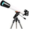 ARICCI Telescopio rifrattore astronomico ad alto ingrandimento Telescopio astronomico professionale per esterni 270X Rifrattore ottico monoculare Design Telescopio treppiede portatile Bella casa vision