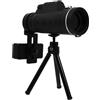 TOGEVAL Telescopio Monoculare 40X60 Treppiede Estensibile e Supporto per Smartphone Monoculare Professionale per Birdwatching Escursionismo e Viaggi Visione ad Alta Definizione