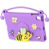 Matybobe Custodia Protettiva in EVA Antiurto Bee Design Pro 9,7 Pollici/protezione Air 1/2 (Viola)