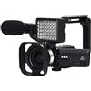 Generic Videocamera digitale 4K, 48 MP Vlogging Camera per streaming, Time Lapse e registrazione in loop, include scheda SD da 128 GB