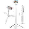 Generico Treppiede Smartphone, 180CM Estensibile Treppiede Fotocamera & Bastone Selfie con Telecomando, Selfie Stick Treppiede per Telefono, Compatibile con iPhone15 14 13 12 11/Samsung/Camera/Ring Light
