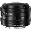 Generico Compatibile con EX M43 RF Z Mount 6.5mm F2.0 APS-C Obiettivo Fisheye Vista 192° Messa a fuoco manuale Ampia apertura for la fotografia(Canon RF)