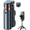 Generic Treppiede per telefono con telecomando, treppiede per selfie da viaggio, treppiede wireless per fotocamera per smartphone, live streaming, riprese