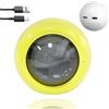 GXGSDM Sfera di cristallo a ultrasuoni 3D, sfera di cristallo con foto digitale, lettore video e foto da 2,7 pollici con display digitale, sfera con display video fai da te, adatta for amici(2 yellow)