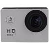 YFDGD Mini Action Camera Display da 2 pollici Fotocamera subacquea impermeabile for registrazione video sportiva Cattura Facilmente Momenti Mozzafiato(Silver)