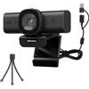 SVBONY SVN W1 Webcam per PC, webcam HD per laptop, riduzione del rumore digitale 3D, adattamento a bassa luminosità, doppio microfono con cancellazione del rumore AI, per zoom, sessioni e