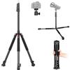 Victiv Supporto per luce fotografica, treppiede regolabile da 2 m con testa a sfera a 360°, treppiede compatto e leggero per luci video a LED, luce ad anello, softbox, fotocamere, smartphone, 2 kg di carico